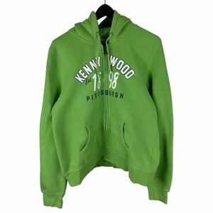 Vintage Y2K Women’s Kennywood Theme Park Pittsburgh Green Hoodie Size 2XL